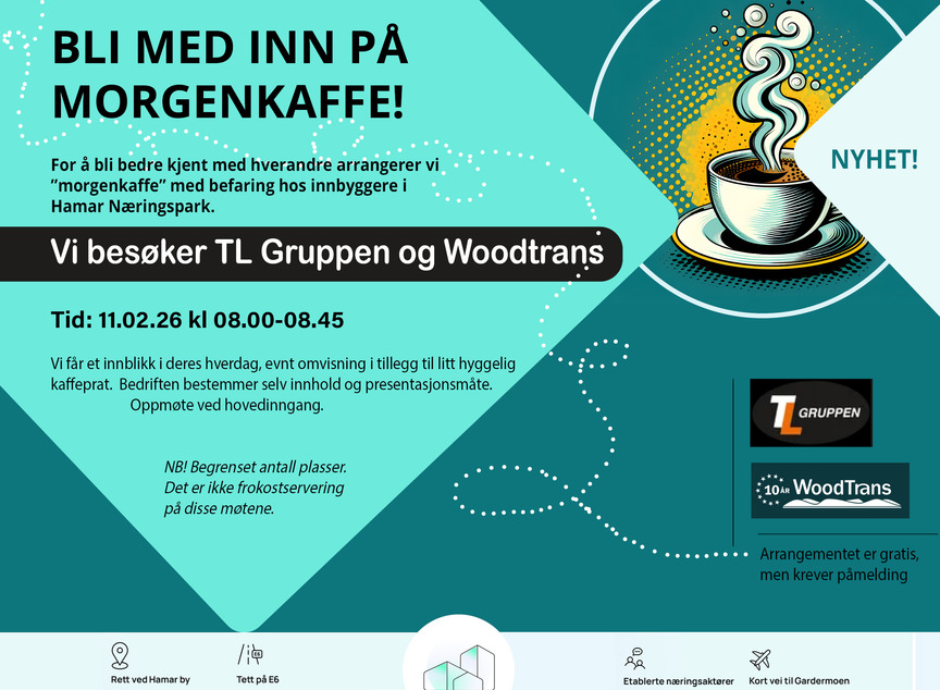 Morgenkaffe hos TL Gruppen/Woodtrans