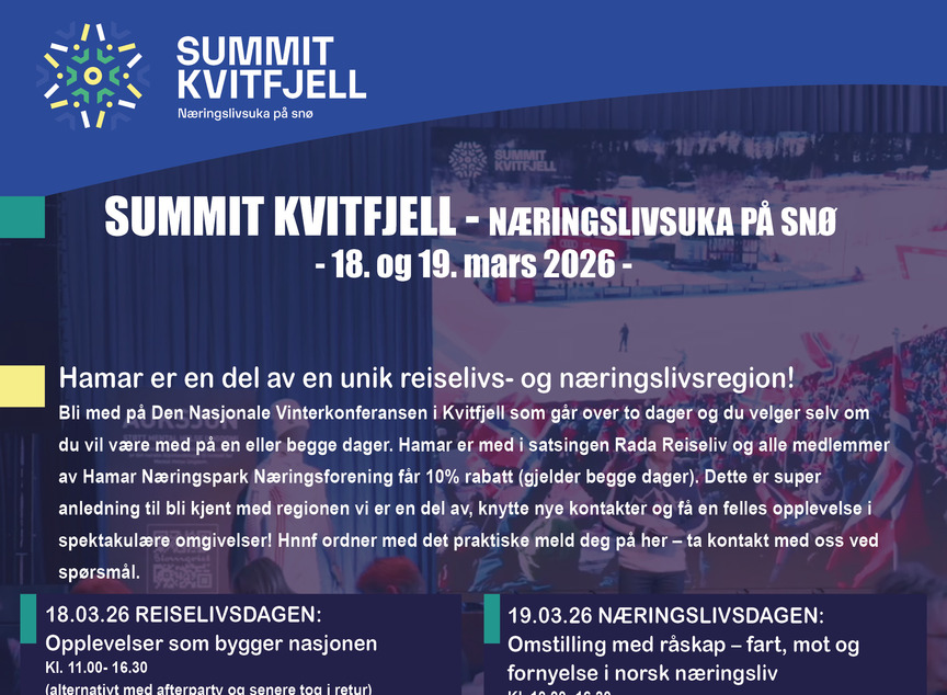 Den Nasjonale Vinterkonferansen - Summit Lillehammer 