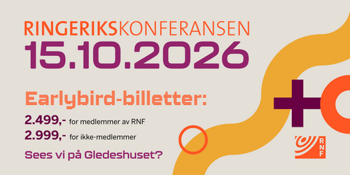 Earlybird-billetter for Ringerikskonferansen 2026 i salg nå!