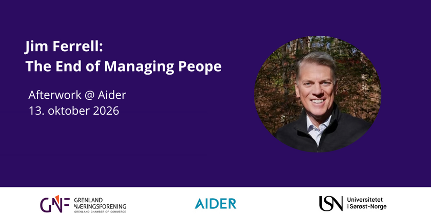 AFTERWORK @ AIDER: The End of Managing People m/ Jim Ferrell