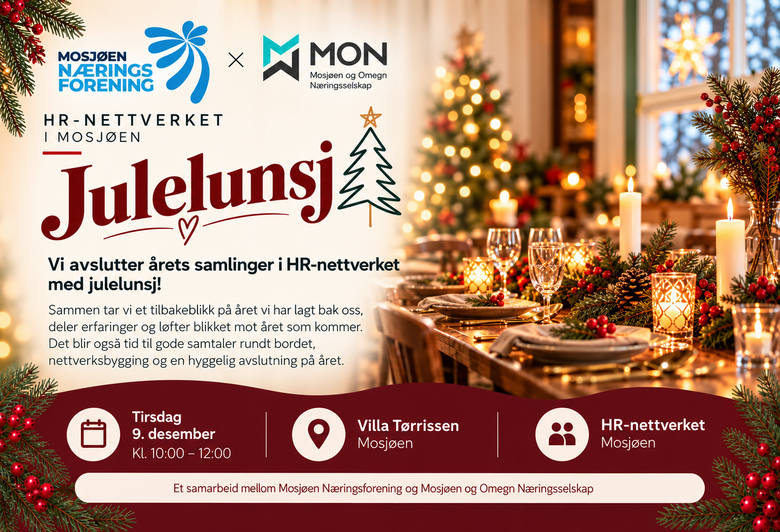 Møte i HR-nettverket - Julelunsj