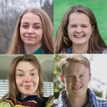 Anne Eline Nærstad, Kaja Flesjø Kværner, Camilla Frogner Pedersen og John Rasmus Swang